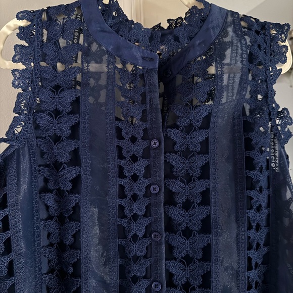 Nordstrom Blue Sleeveless Crew Neck Mini - Picture 7 of 7